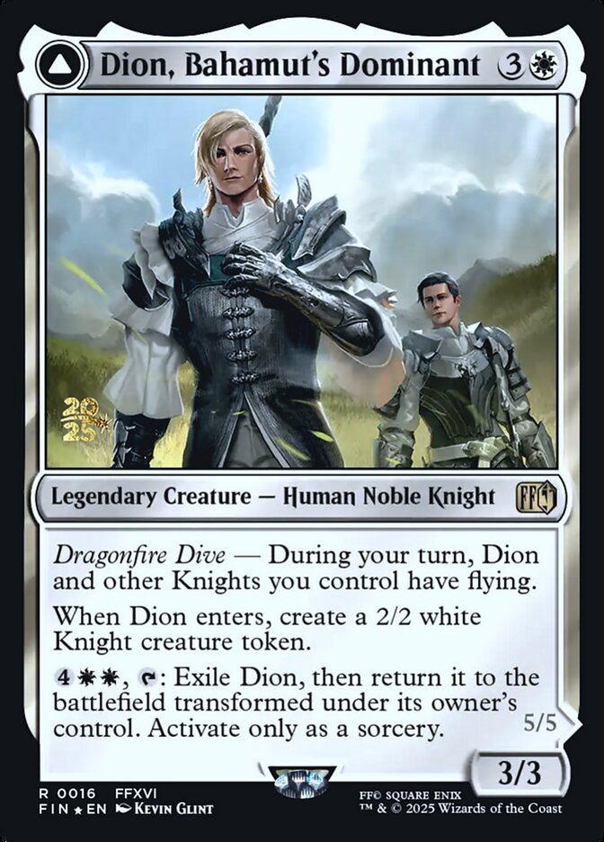 Dion, Bahamut's Dominant // Bahamut, Warden of Light