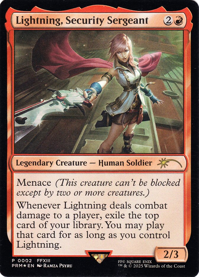 Lightning, Security Sergeant