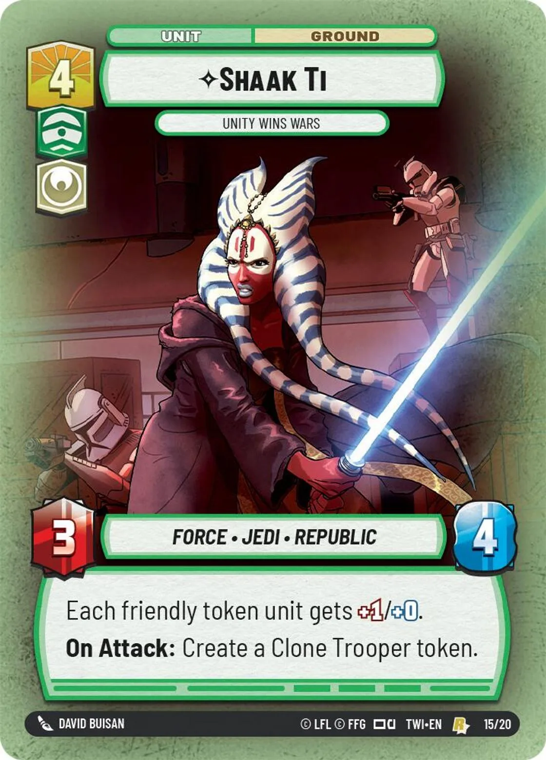 Shaak Ti — Unity Wins Wars