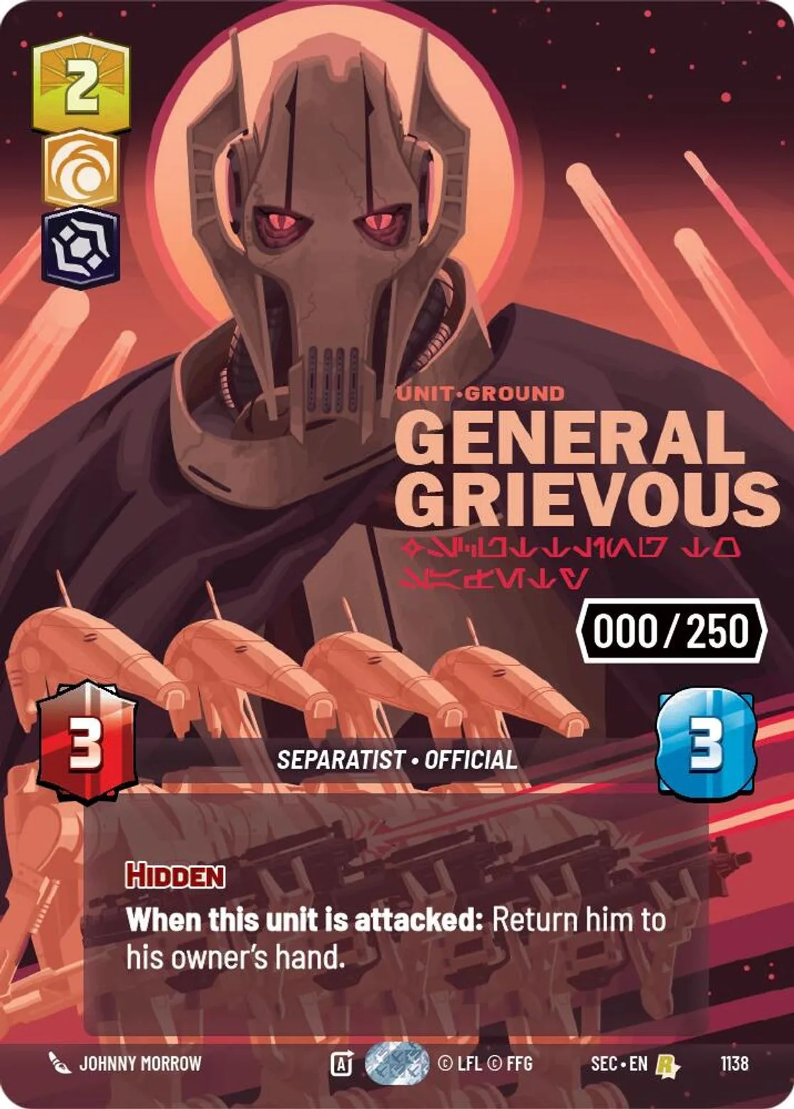 General Grievous — Scuttling to Safety