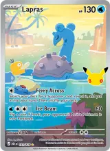 Complete card face: Lapras, IR #131/128